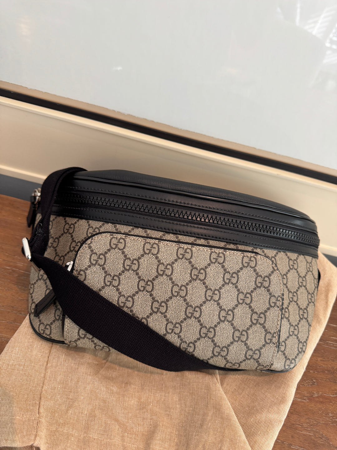 Gucci monogram bumbag