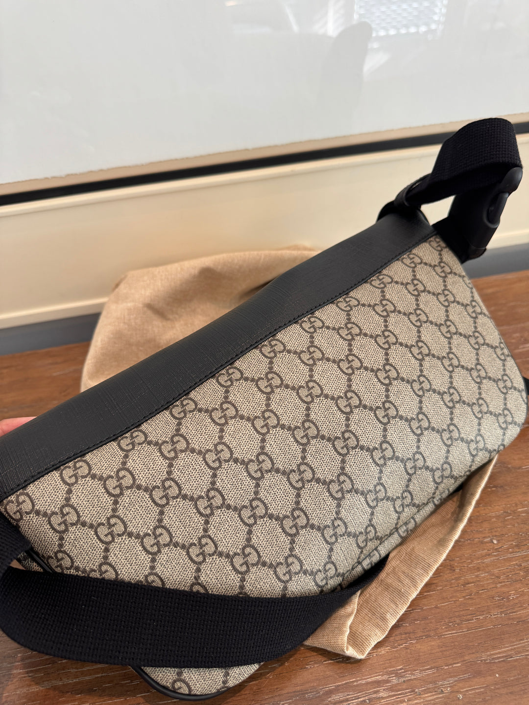 Gucci monogram bumbag