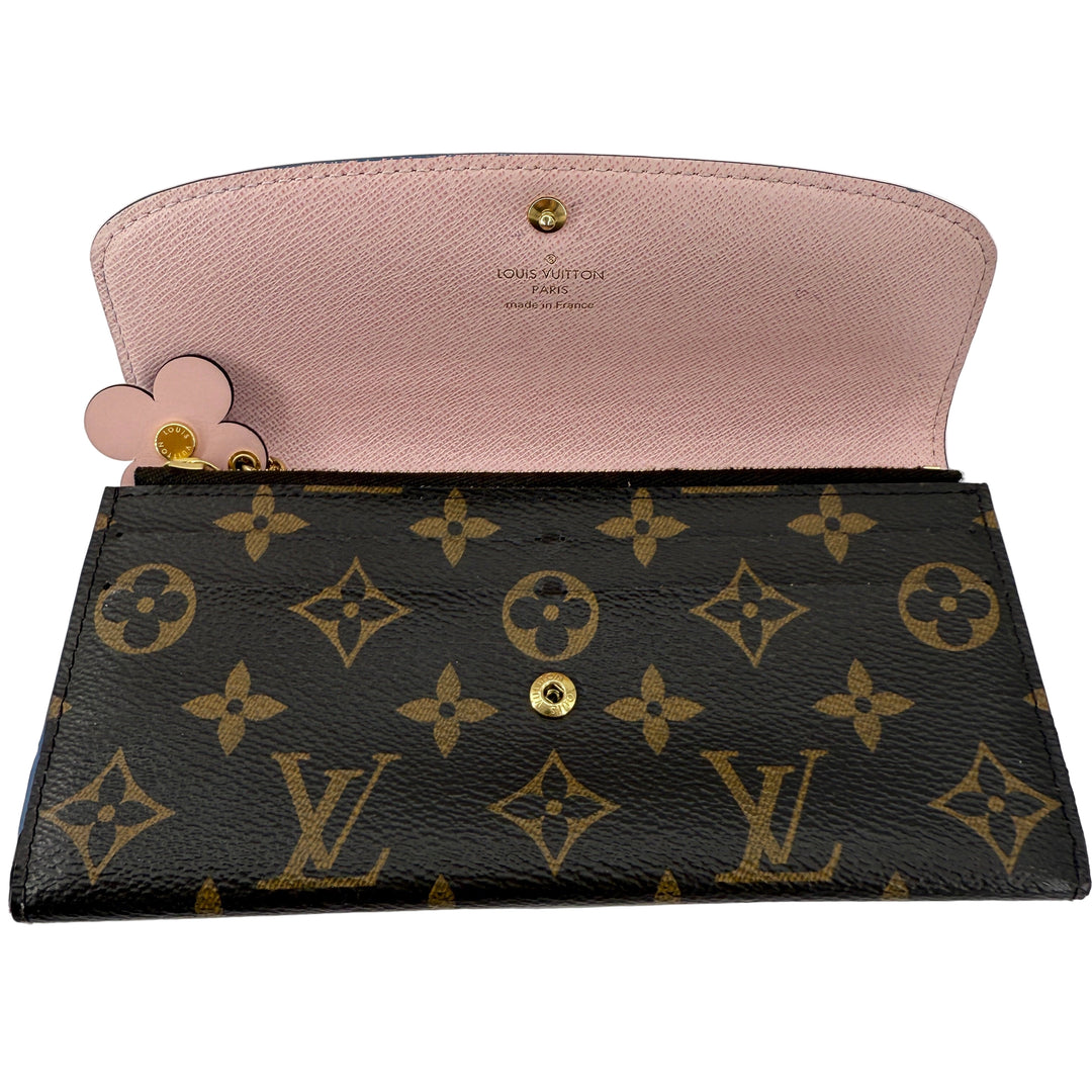 Louis Vuitton Monogram Bloom Flower Émilie Wallet – Bleu Jean