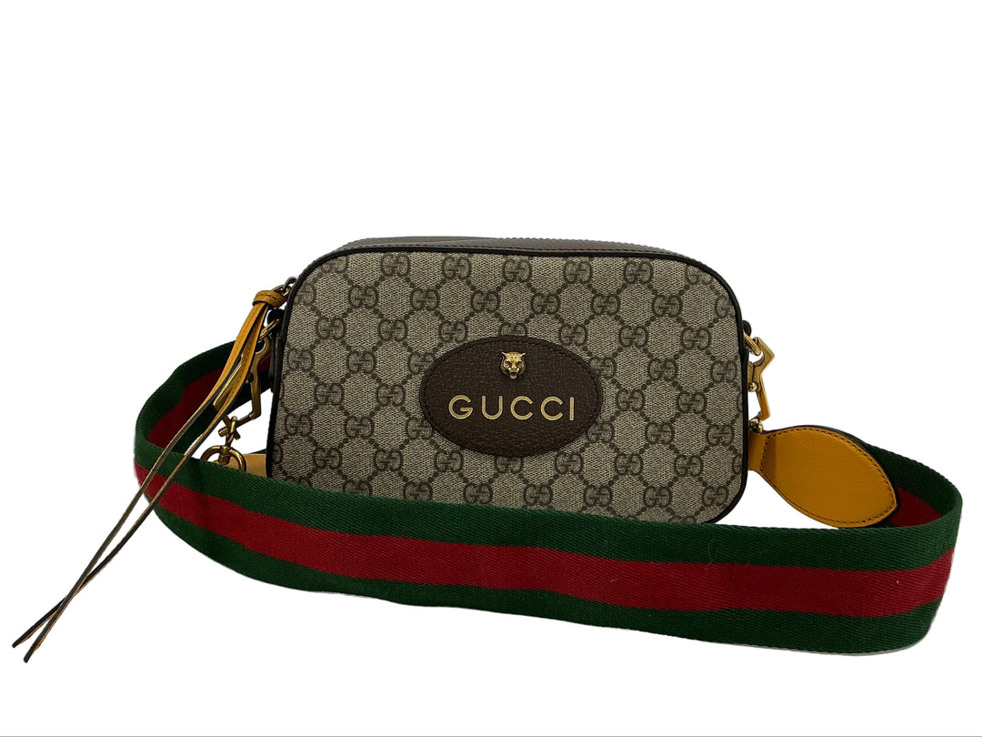 Gucci GG Supreme Monogram Web Neo Vintage Shoulder Bag – Beige / New Acero Crop