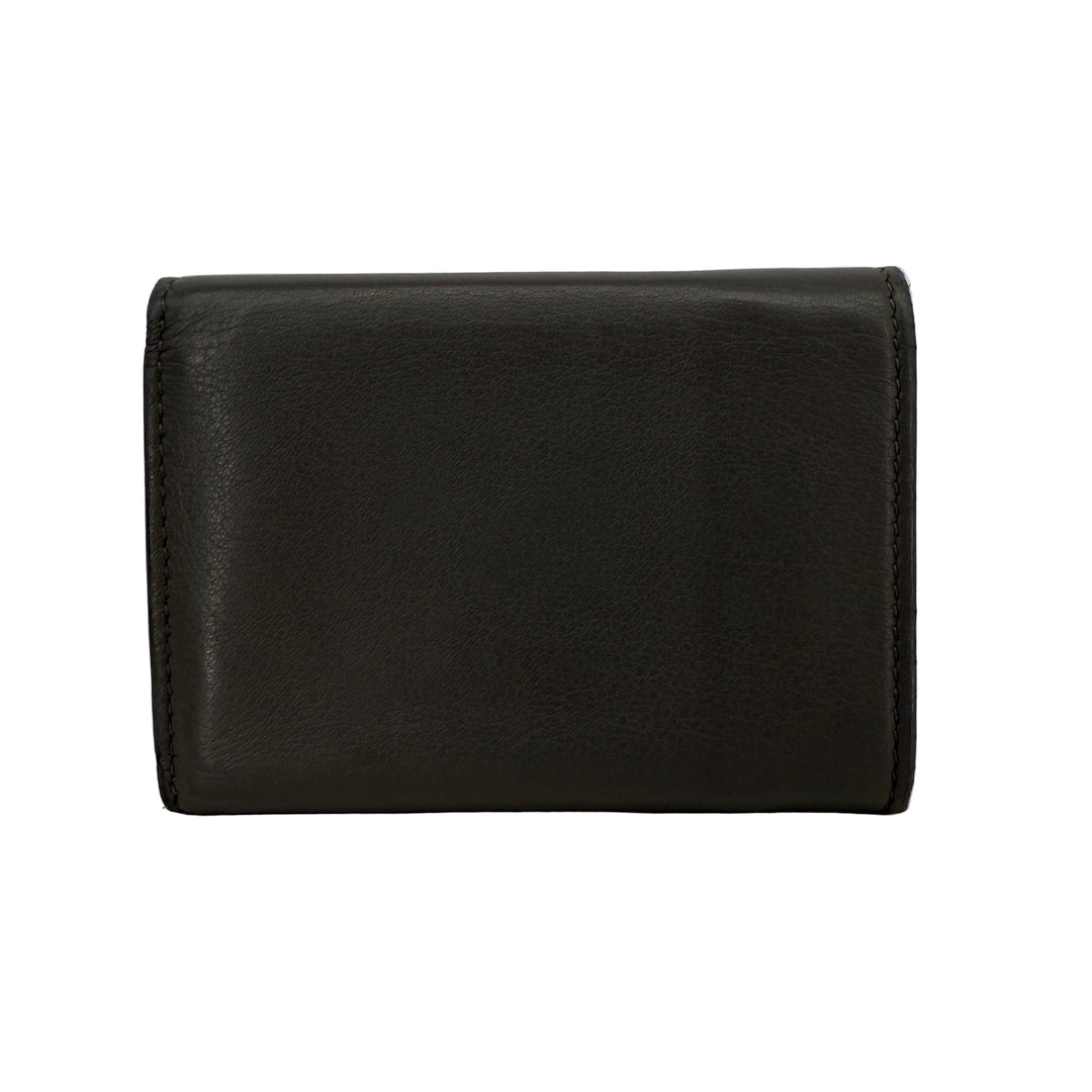 Saint Laurent Monogram Card Holder – Gray Leather
