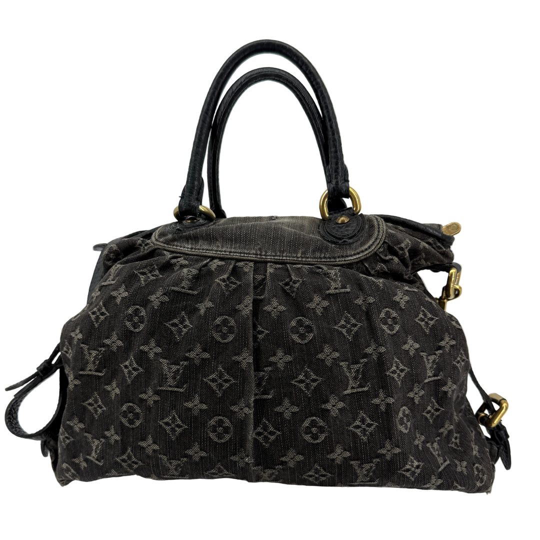 Louis Vuitton Denim Neo Cabby MM – Black Monogram Denim Tote