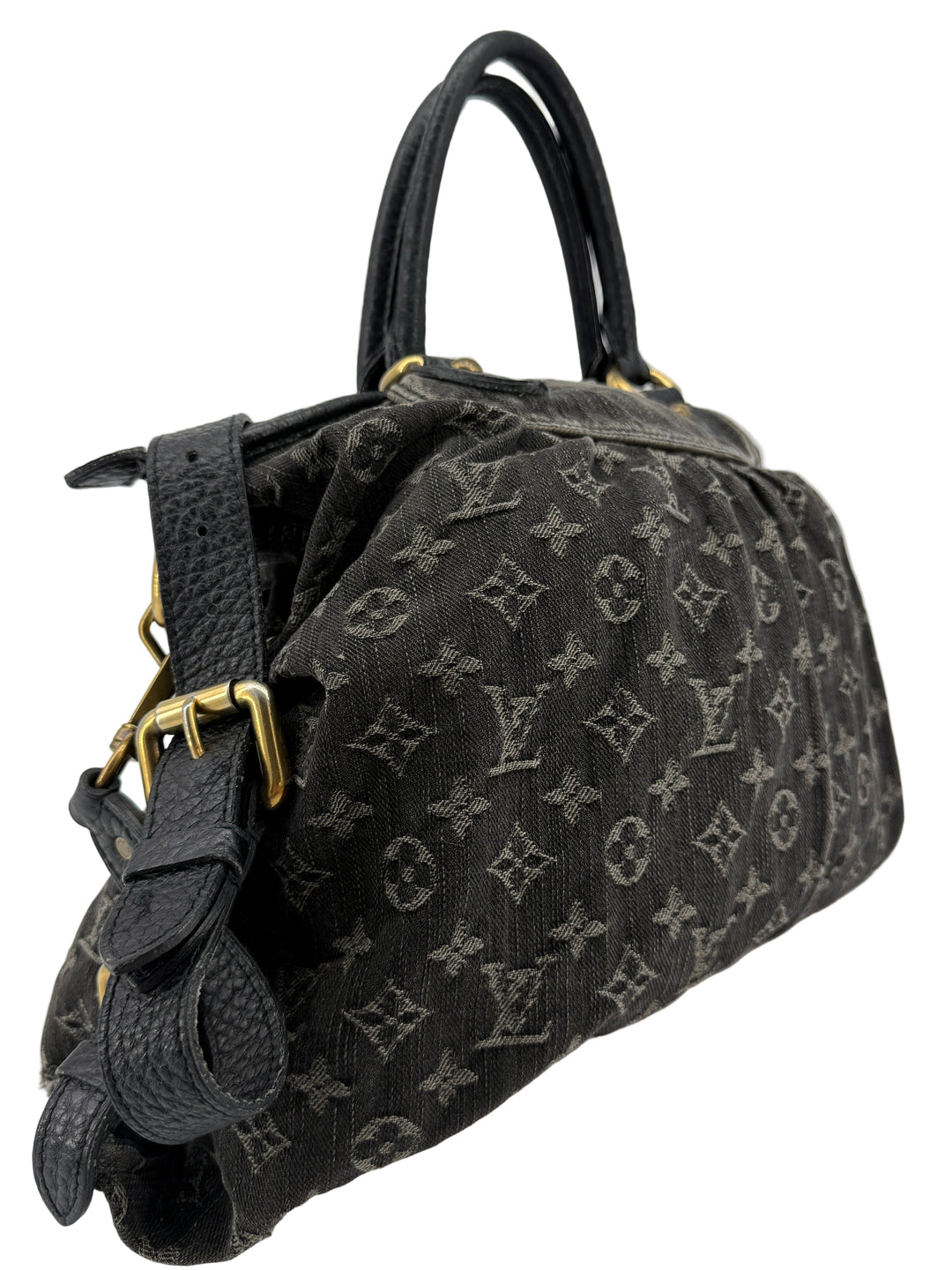Louis Vuitton Denim Neo Cabby MM – Black Monogram Denim Tote