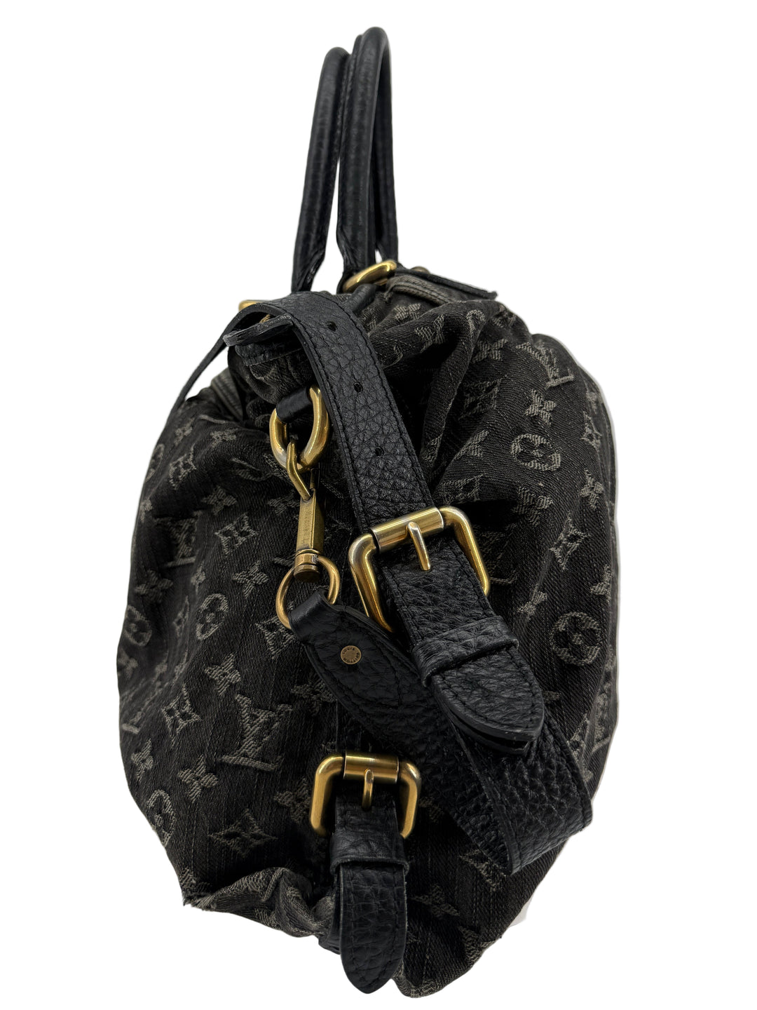 Louis Vuitton Denim Neo Cabby MM – Black Monogram Denim Tote