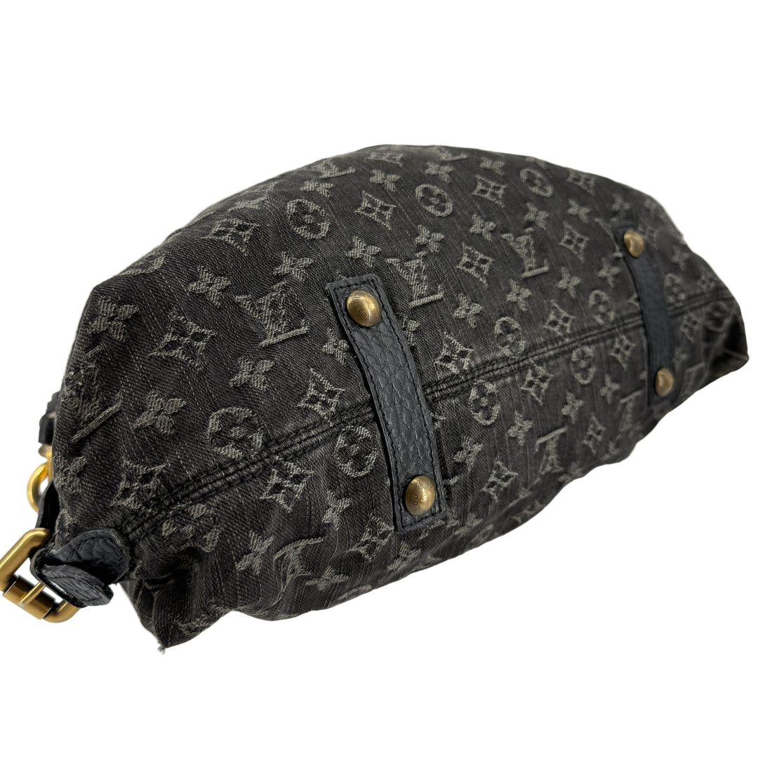 Louis Vuitton Denim Neo Cabby MM – Black Monogram Denim Tote