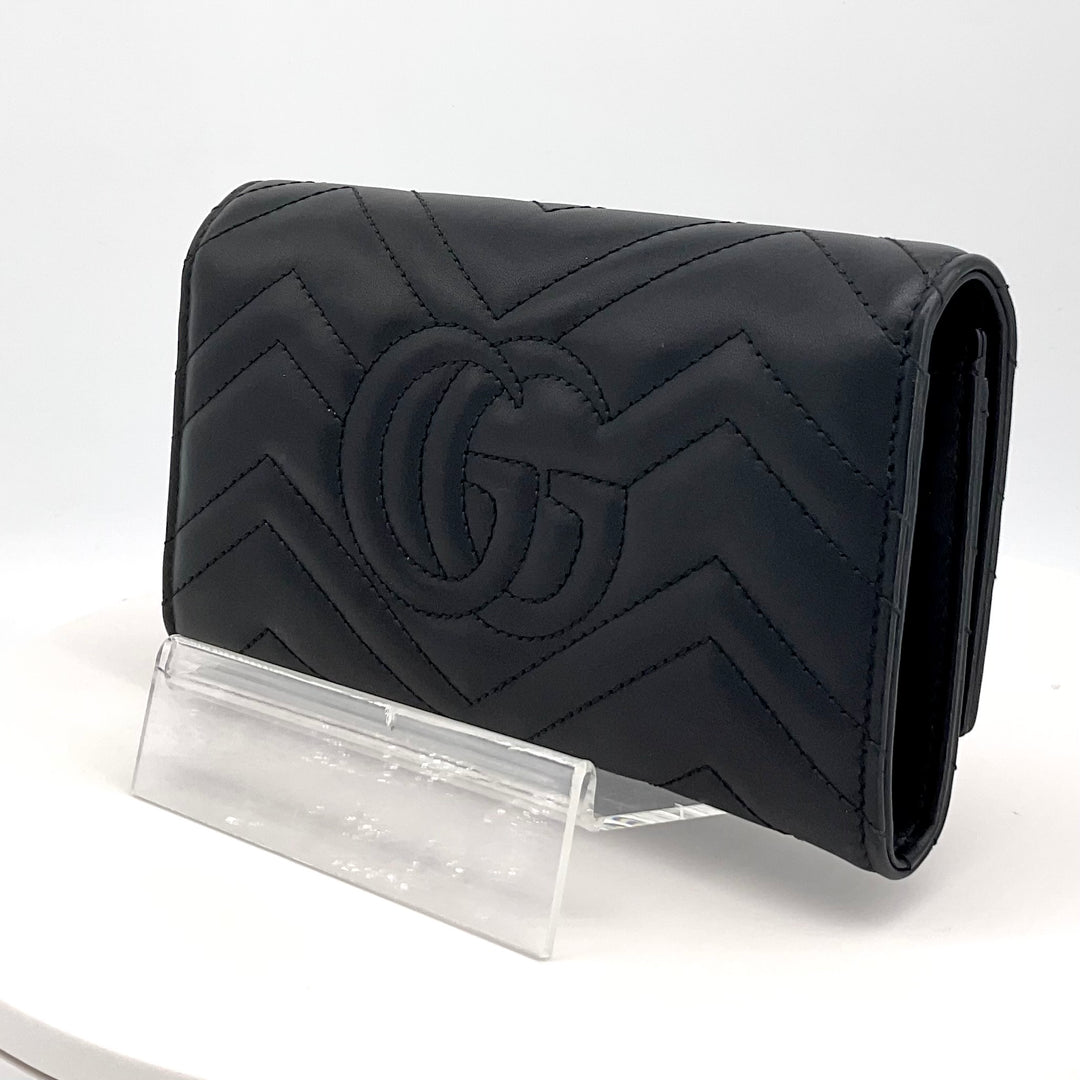GUCCI GG Marmont Continental Wallet Black