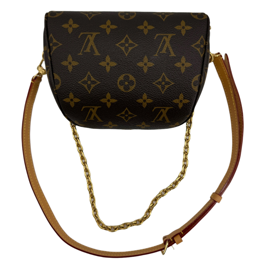 Louis Vuitton Mini Bumbag – Monogram Canvas with Vachetta Strap Removable Gold Chain
