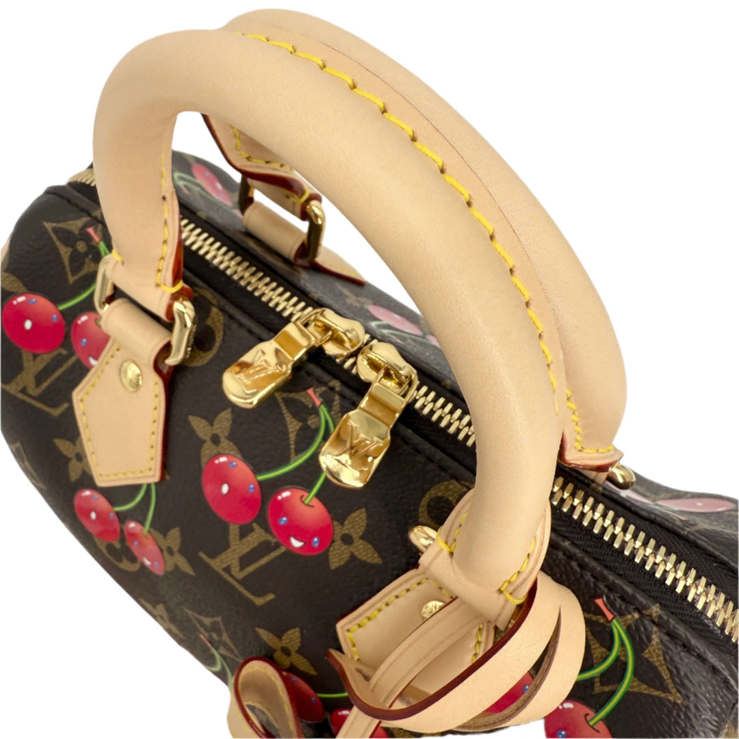 Louis Vuitton x Takashi Murakami Monogram Cerises Speedy Bandoulière 20 – Like New, Complete Set