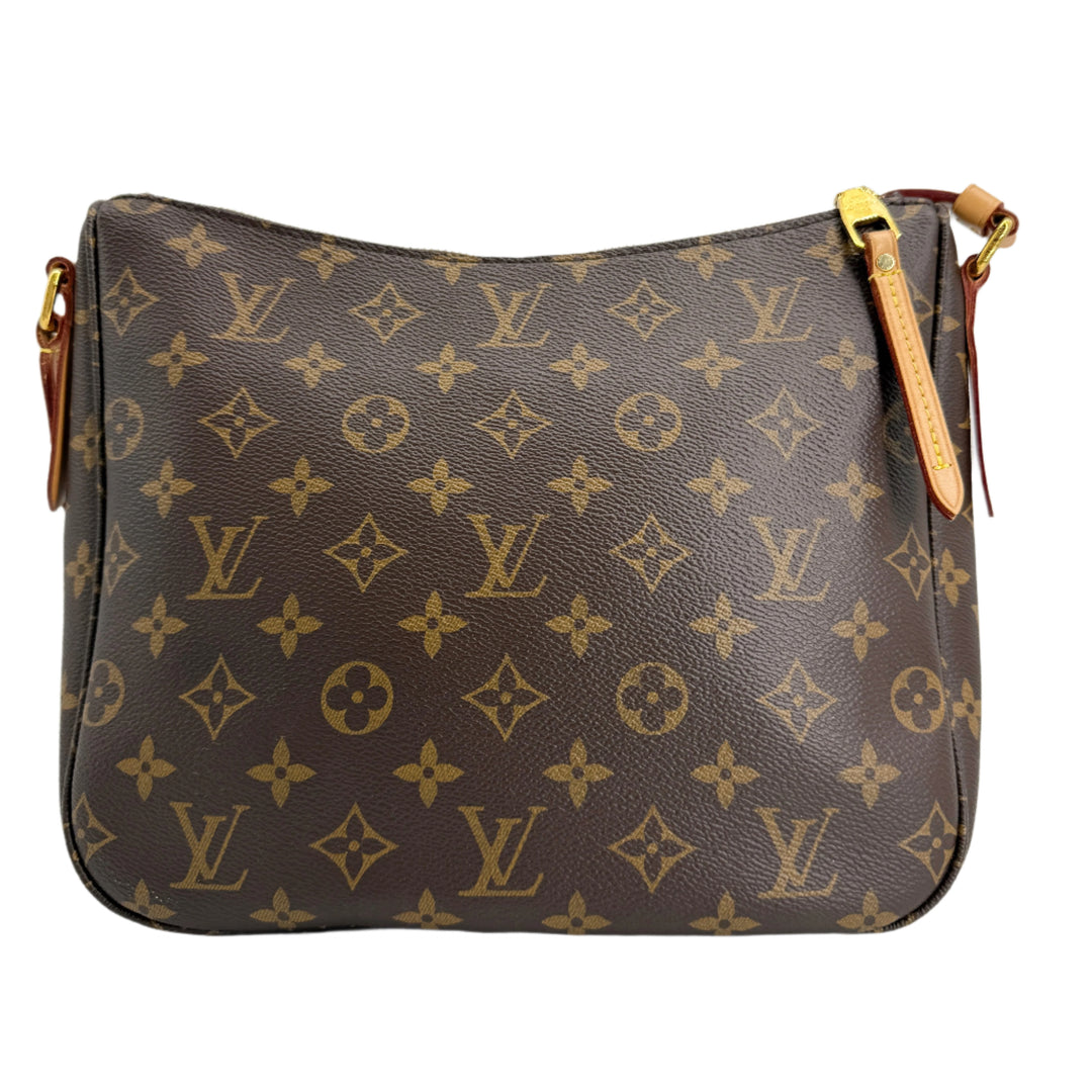 Louis Vuitton Monogram Mabillon Shoulder Bag featuring signature monogram canvas and polished brass hardware.