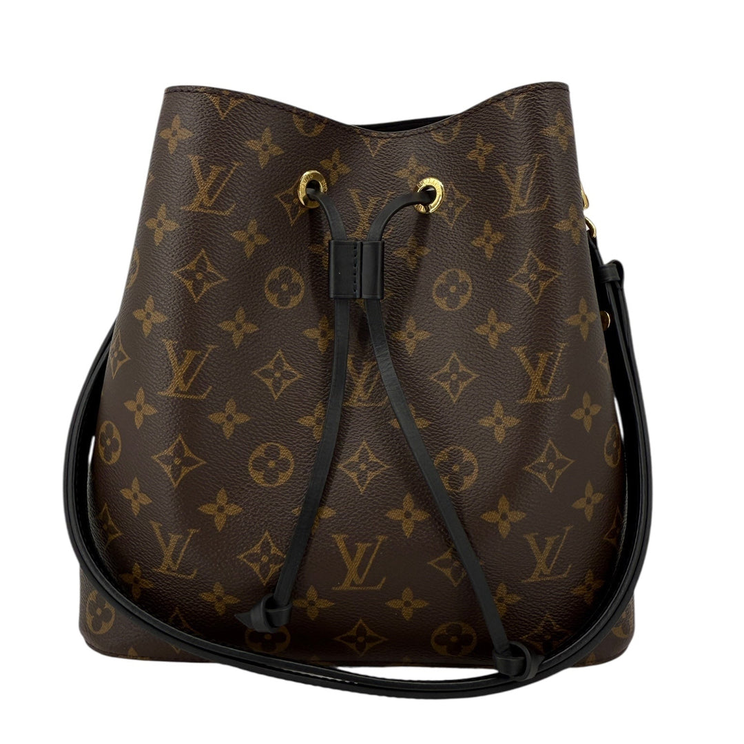 Louis Vuitton Monogram NéoNoé MM – Black Trim Bucket Crossbody Bag