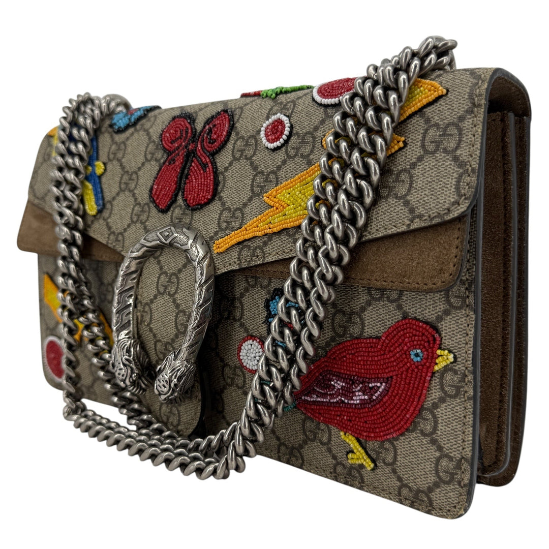 Gucci Dionysus GG Bead Embellished Small Shoulder Bag | LuxLoveLouis