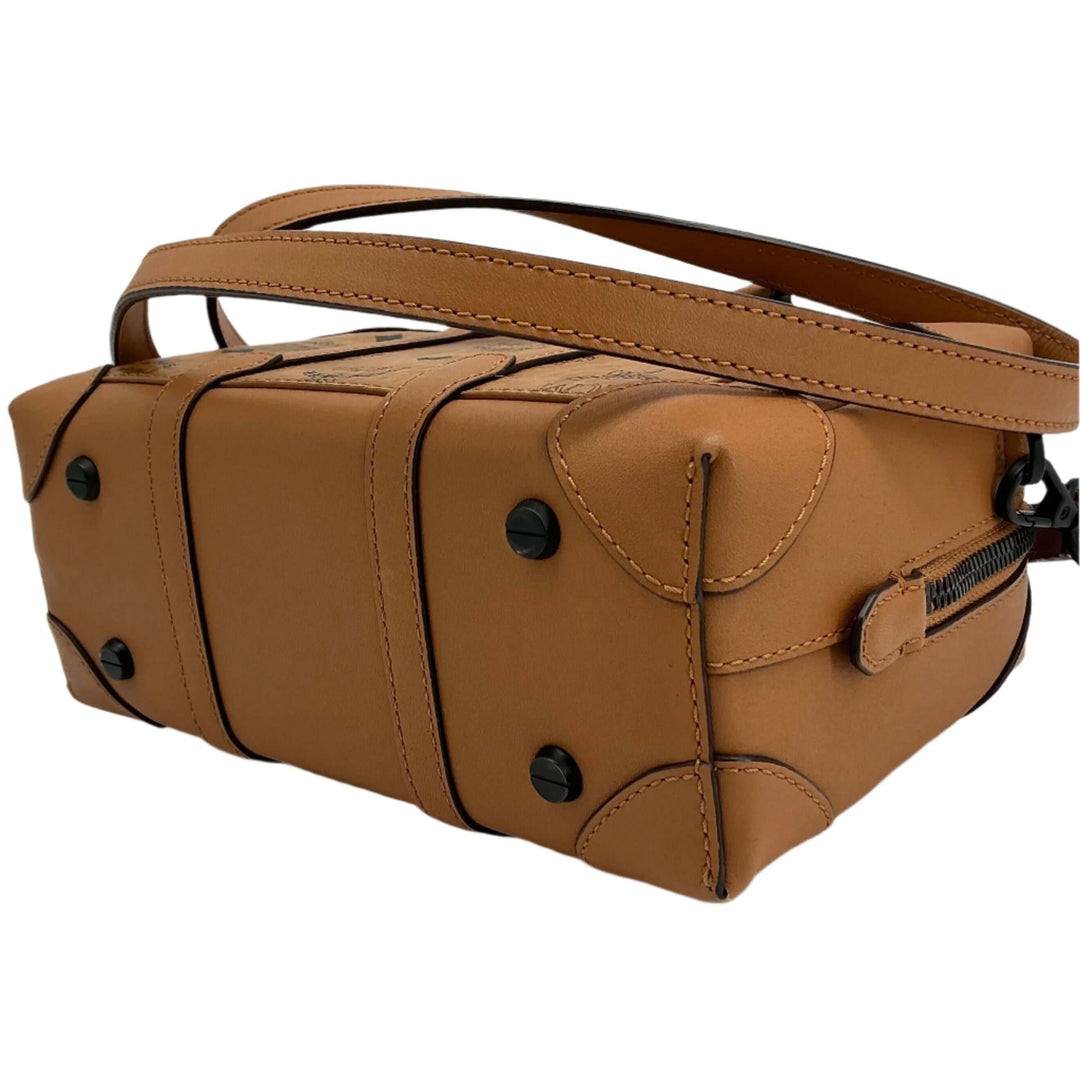Fendi Zucca Mini Baguette in tobacco canvas with brown leather, showcasing elegant design and exceptional craftsmanship.