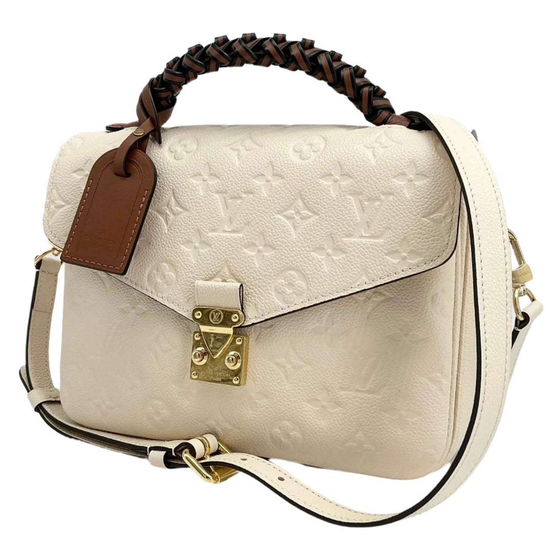 Louis Vuitton Empreinte Braided Pochette Metis – Creme Beige & Caramel Leather