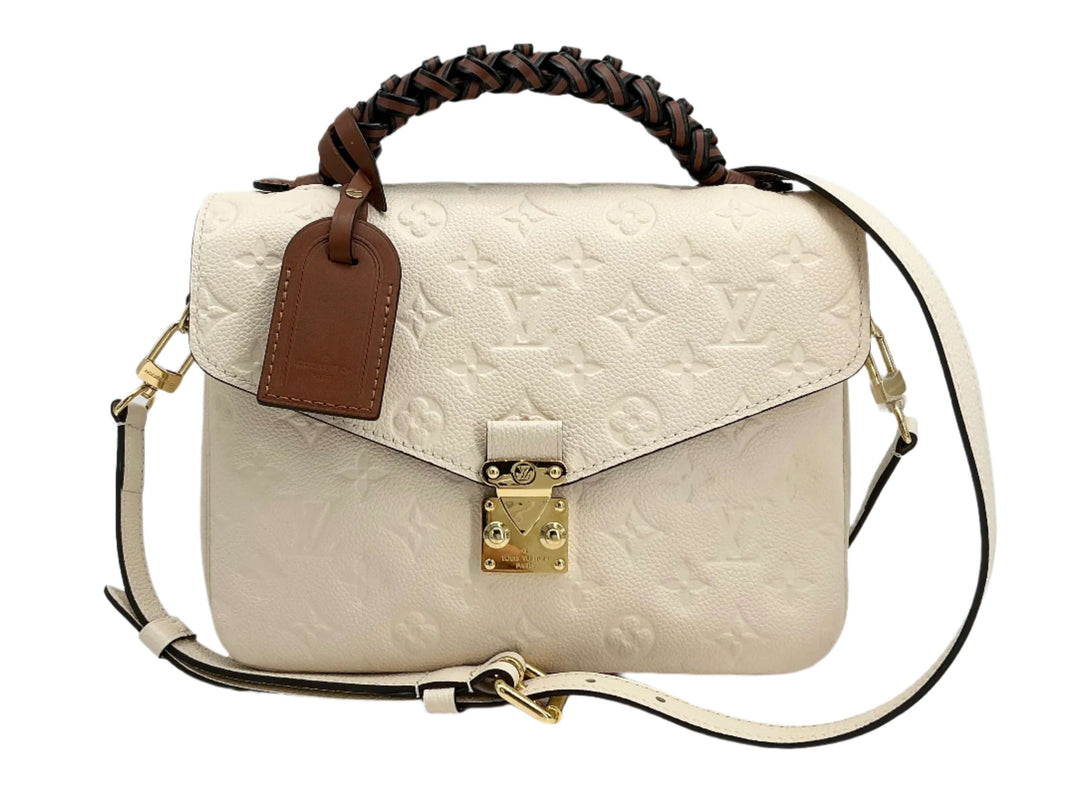 Louis Vuitton Empreinte Braided Pochette Metis – Creme Beige & Caramel Leather