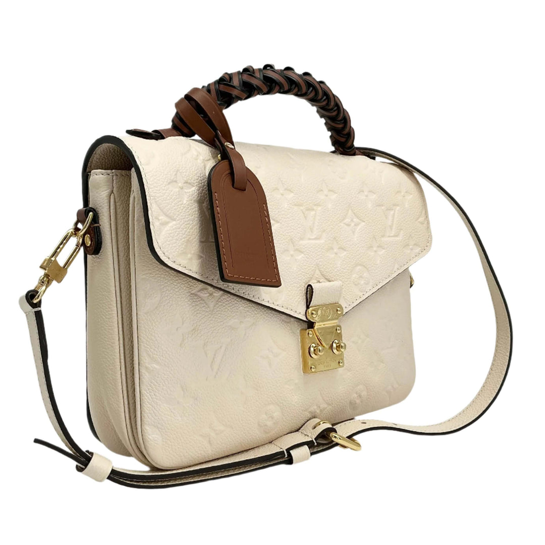 Louis Vuitton Empreinte Braided Pochette Metis – Creme Beige & Caramel Leather