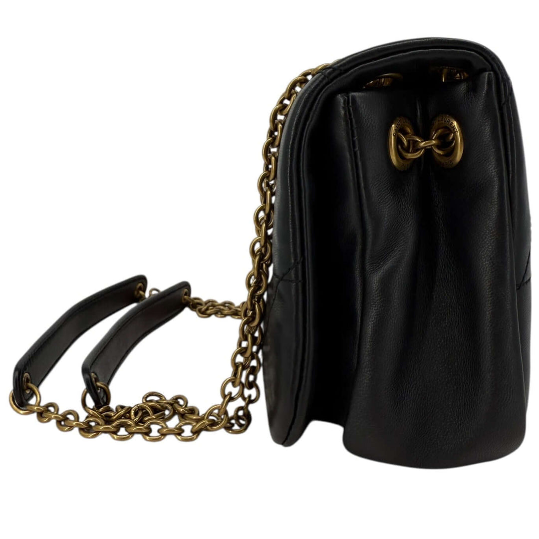 Saint Laurent Mini Jamie Black Nappa Leather Bag | LuxLoveLouis
