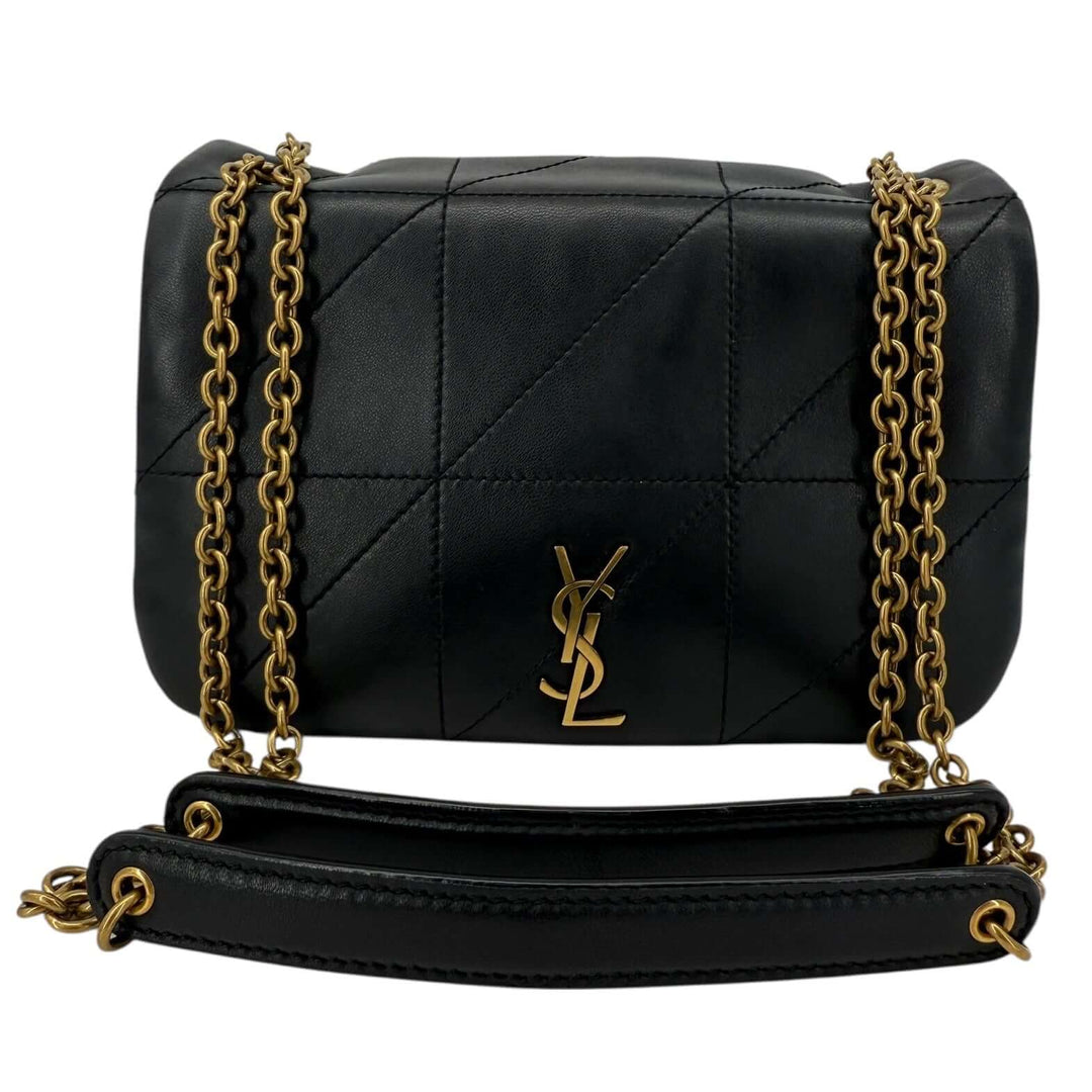 Saint Laurent Mini Jamie Black Nappa Leather Bag | LuxLoveLouis