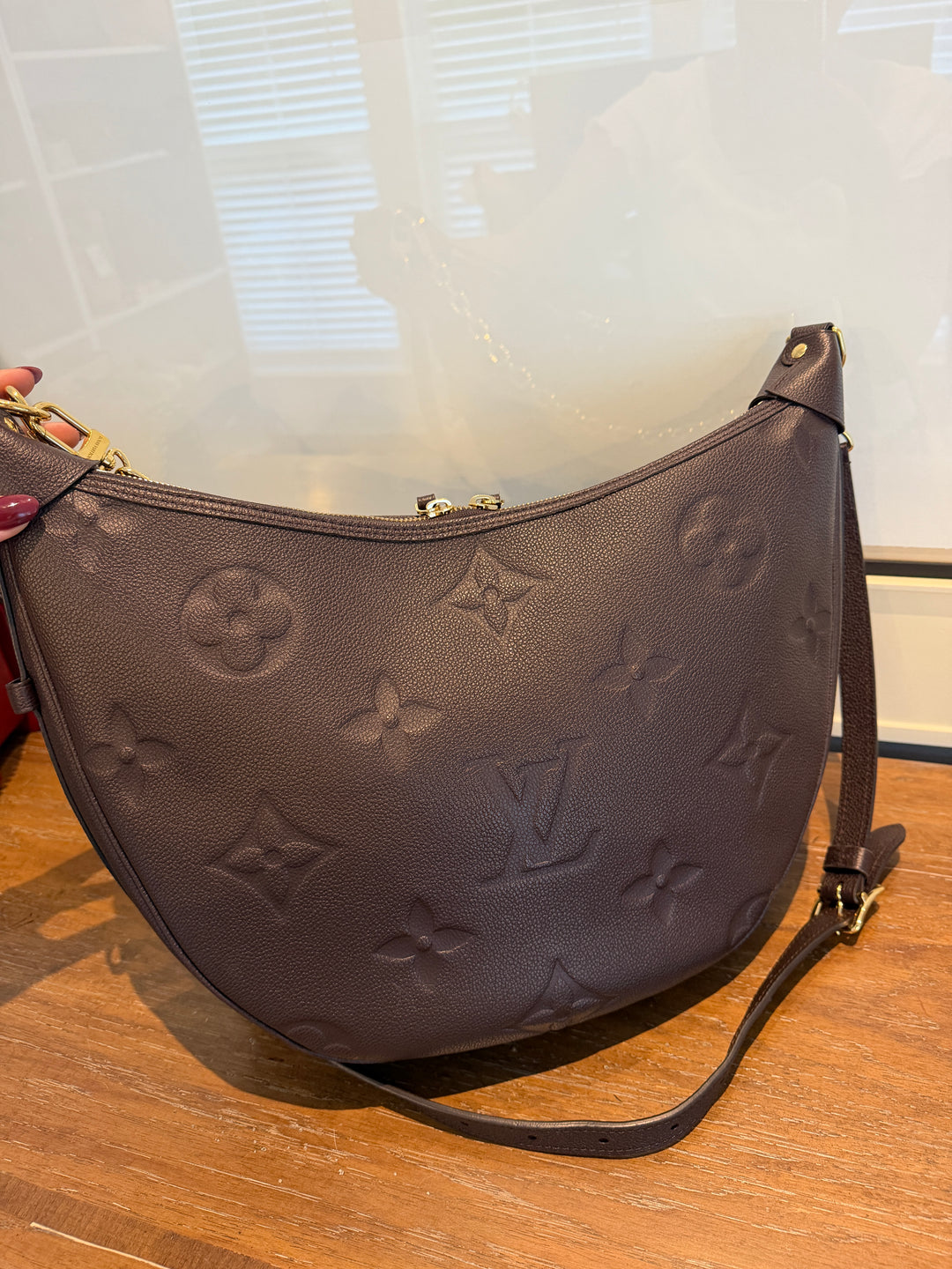 LV chocolate loop hobo