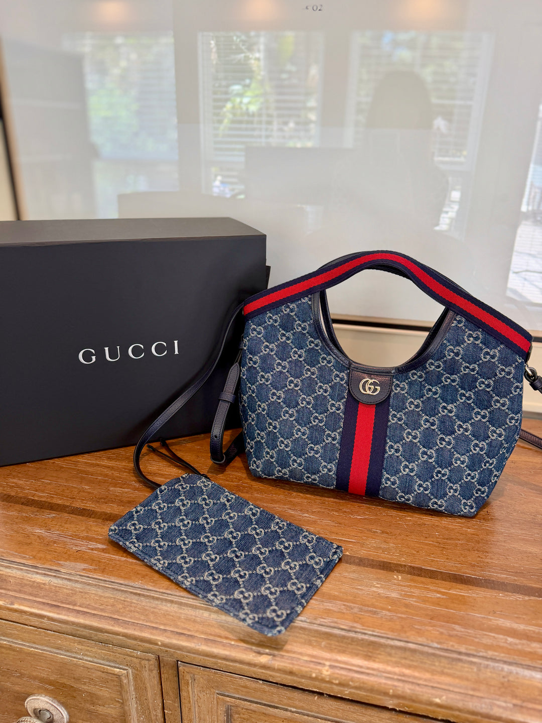 Gucci giglio denim