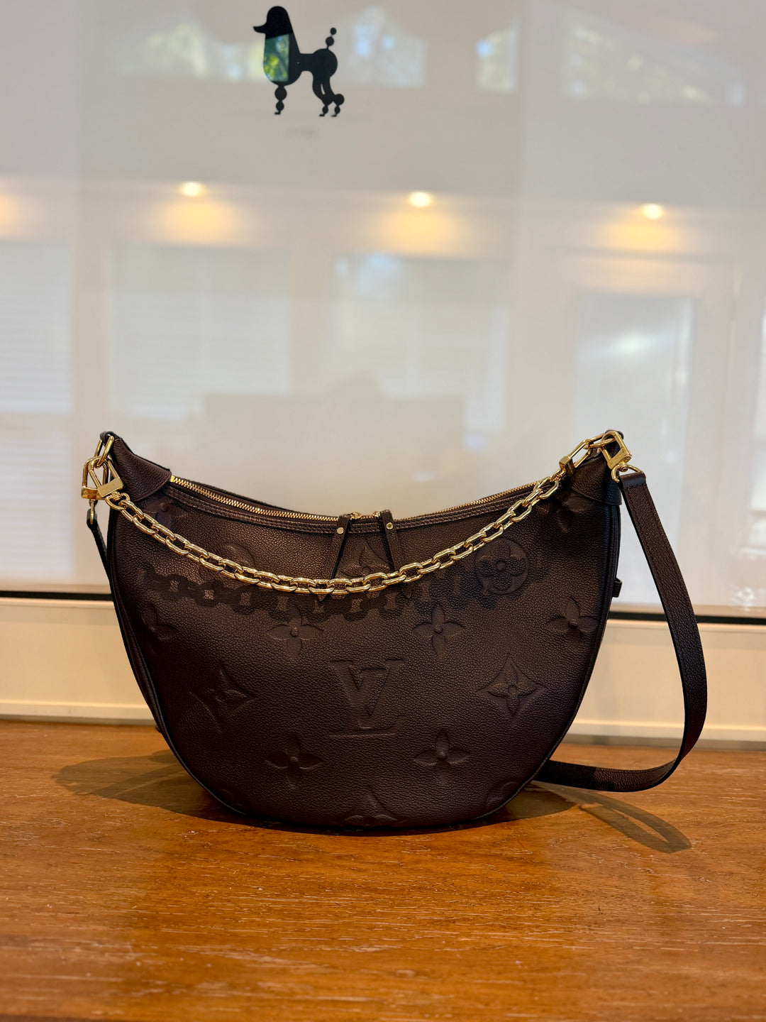 LV chocolate loop hobo