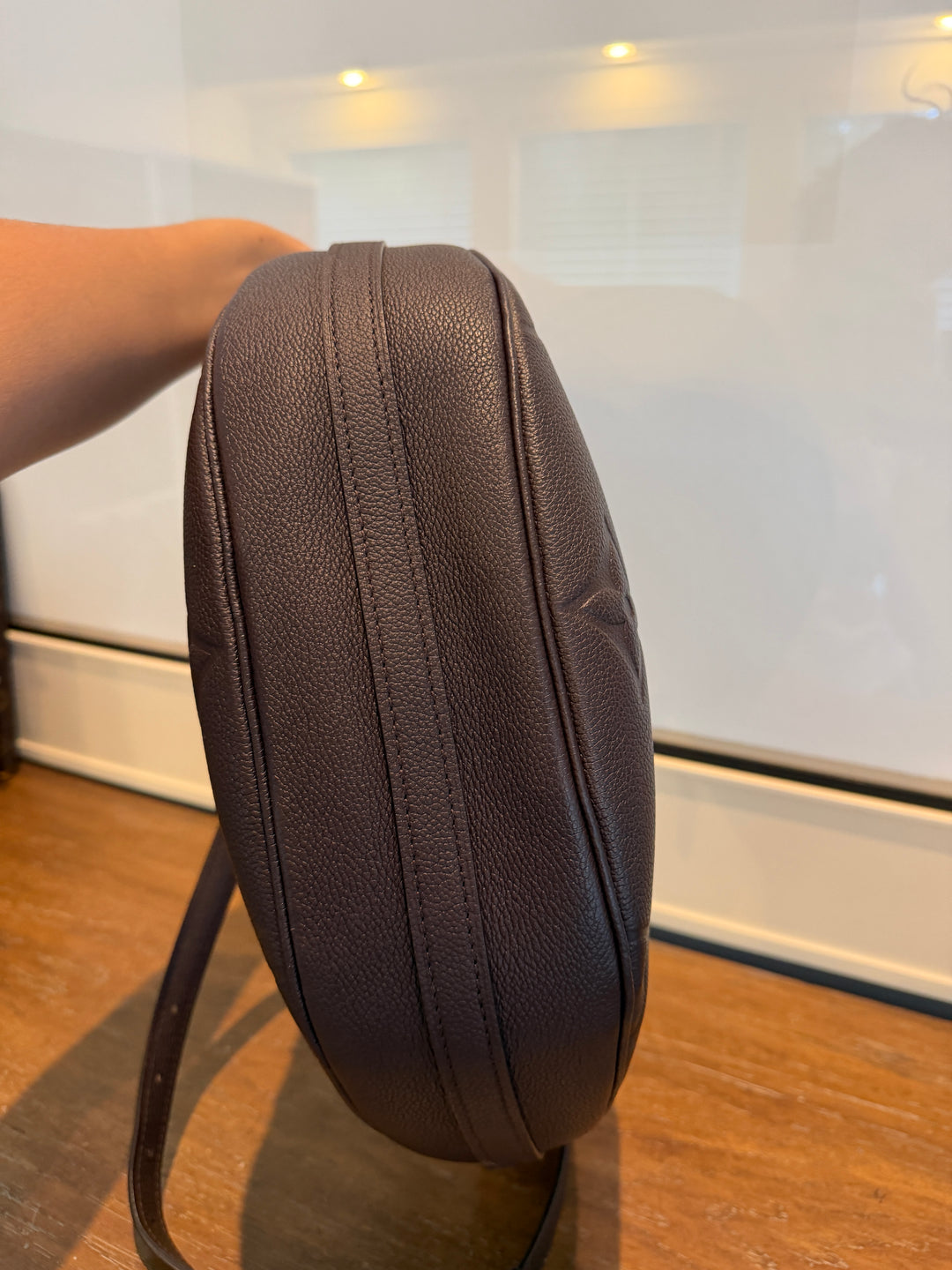 LV chocolate loop hobo