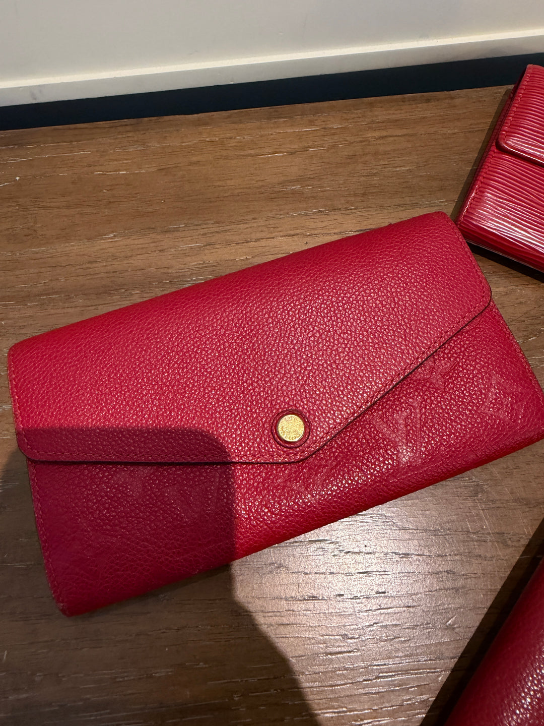 LV Sarah wallet AYA initials