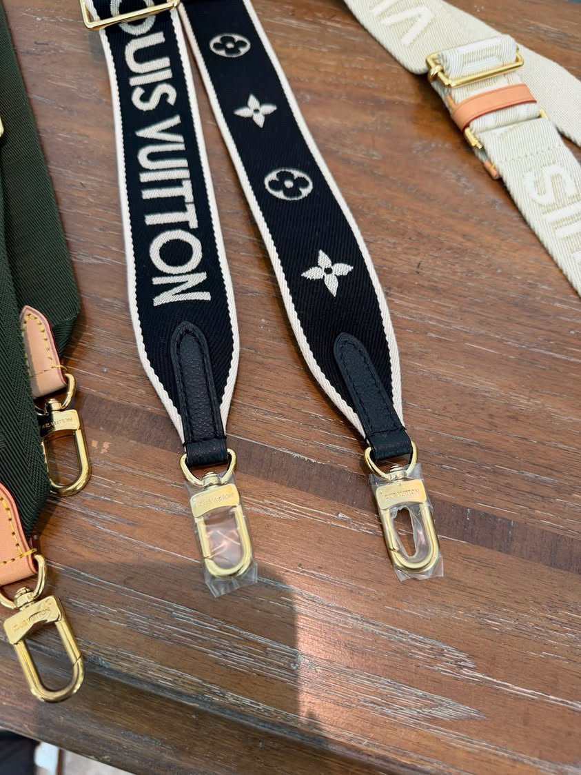 Louis Vuitton Monogram Adjustable Guitar Strap in Black