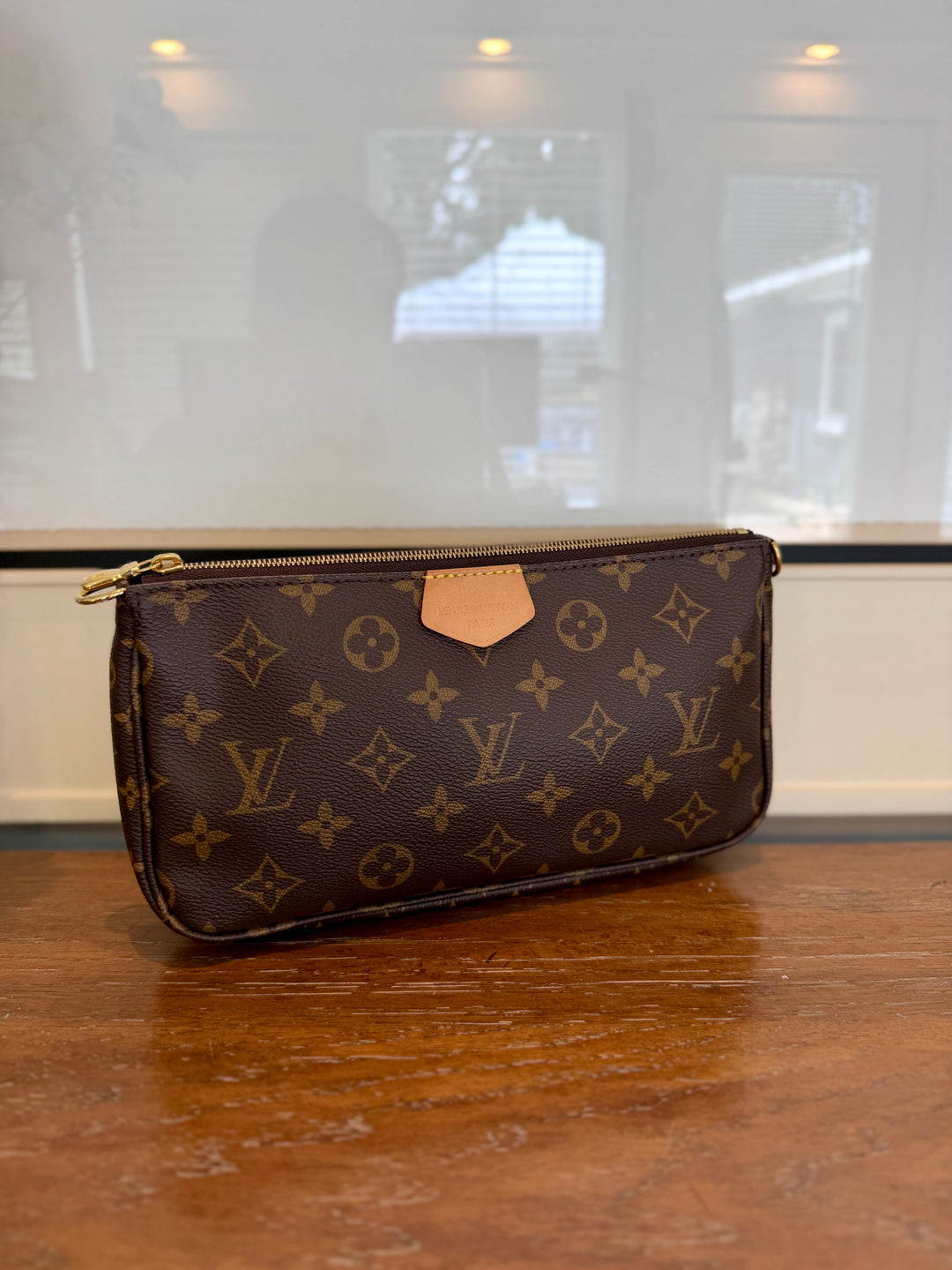 Gucci floral tote & LV Large Pochette