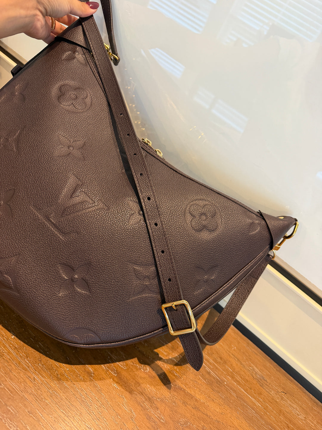 LV chocolate loop hobo