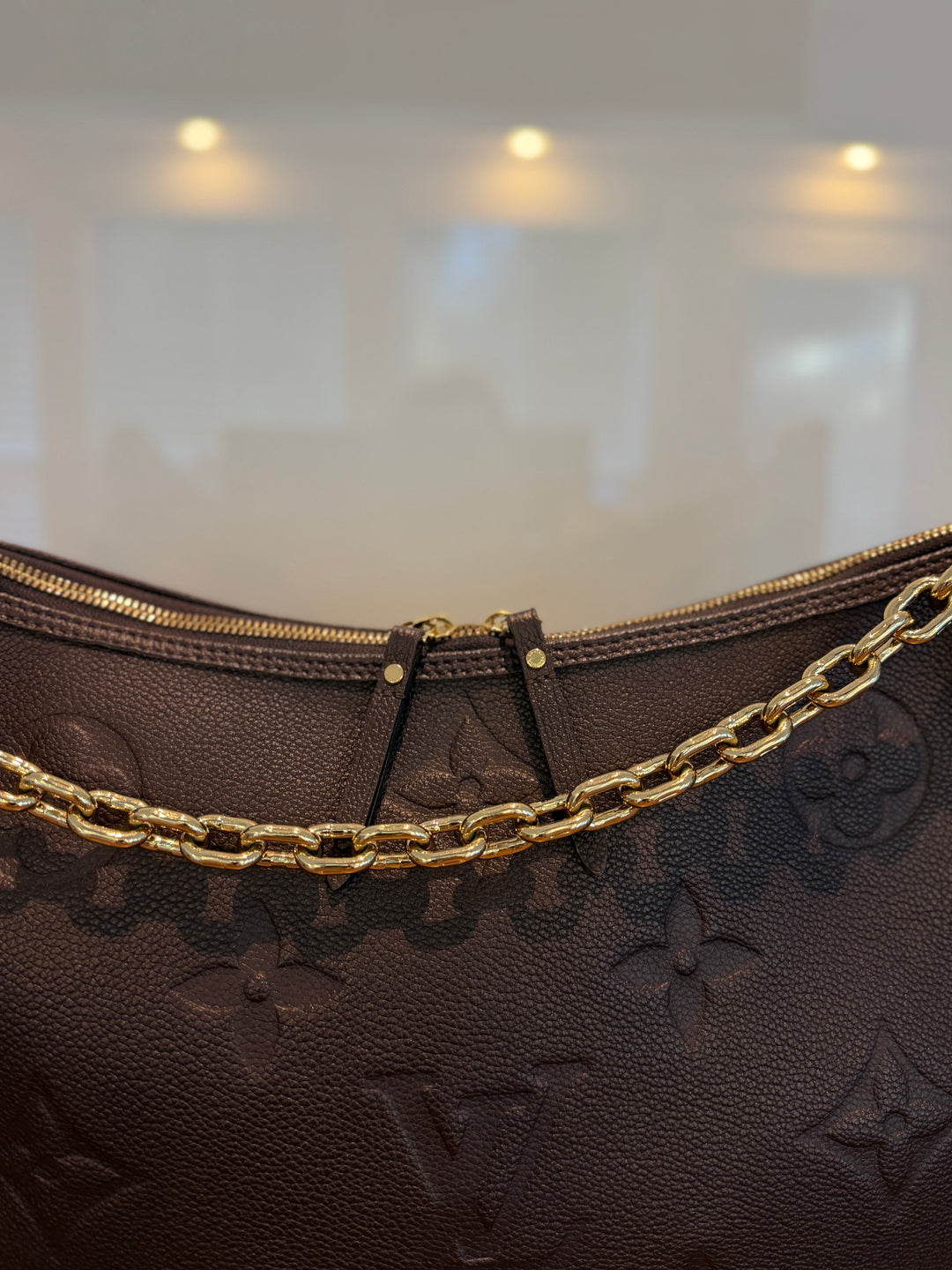 LV chocolate loop hobo