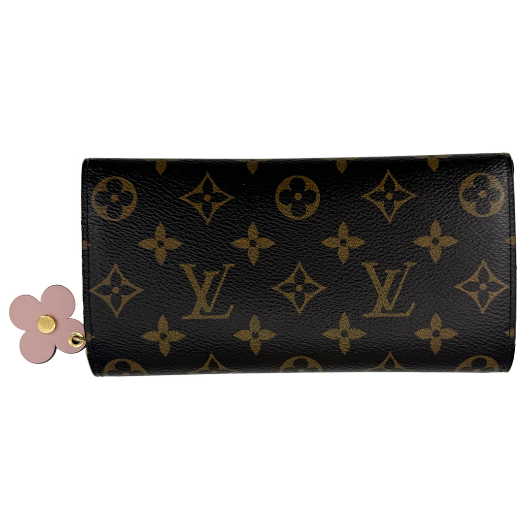 Louis Vuitton Monogram Bloom Flower Émilie Wallet – Bleu Jean