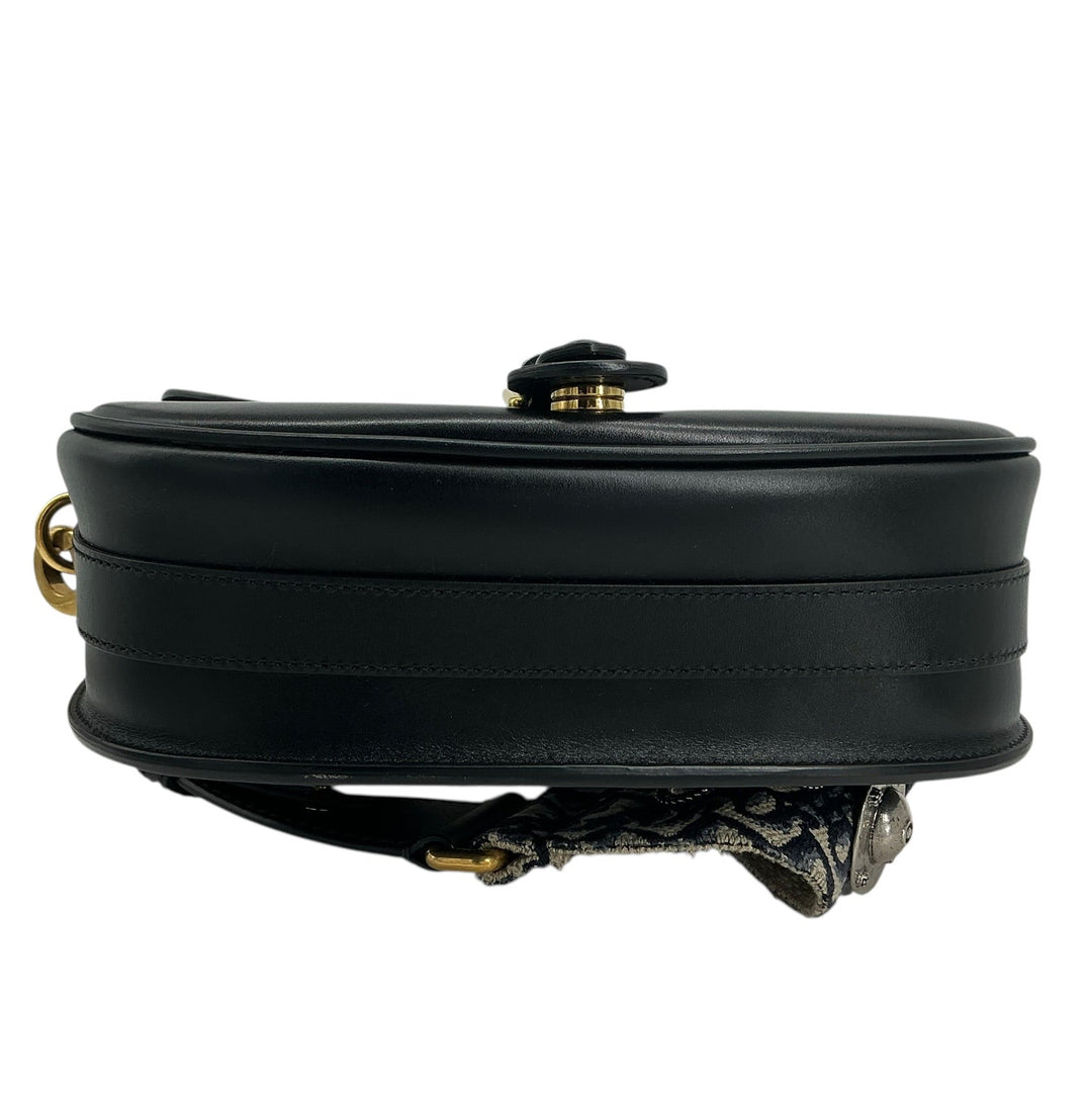 Christian Dior Large Bobby Flap Bag Black Box Calfskin