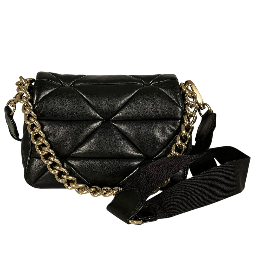 Chanel Duma Pockets Drawstring Backpack Quilted Caviar Small