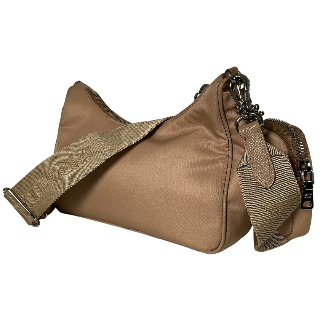 Prada Re-Edition 2005 Nylon Shoulder Bag Cammeo