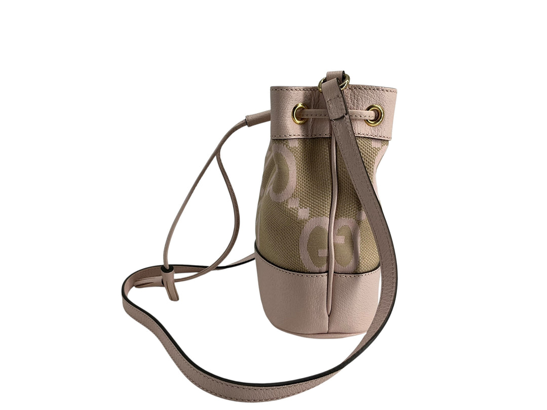 Gucci Jumbo GG Bucket Bag Neutrals Canvas