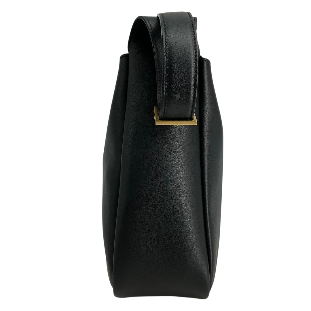 Saint Laurent Smooth Calfskin Small Le 5 à 7 Soft Hobo Black