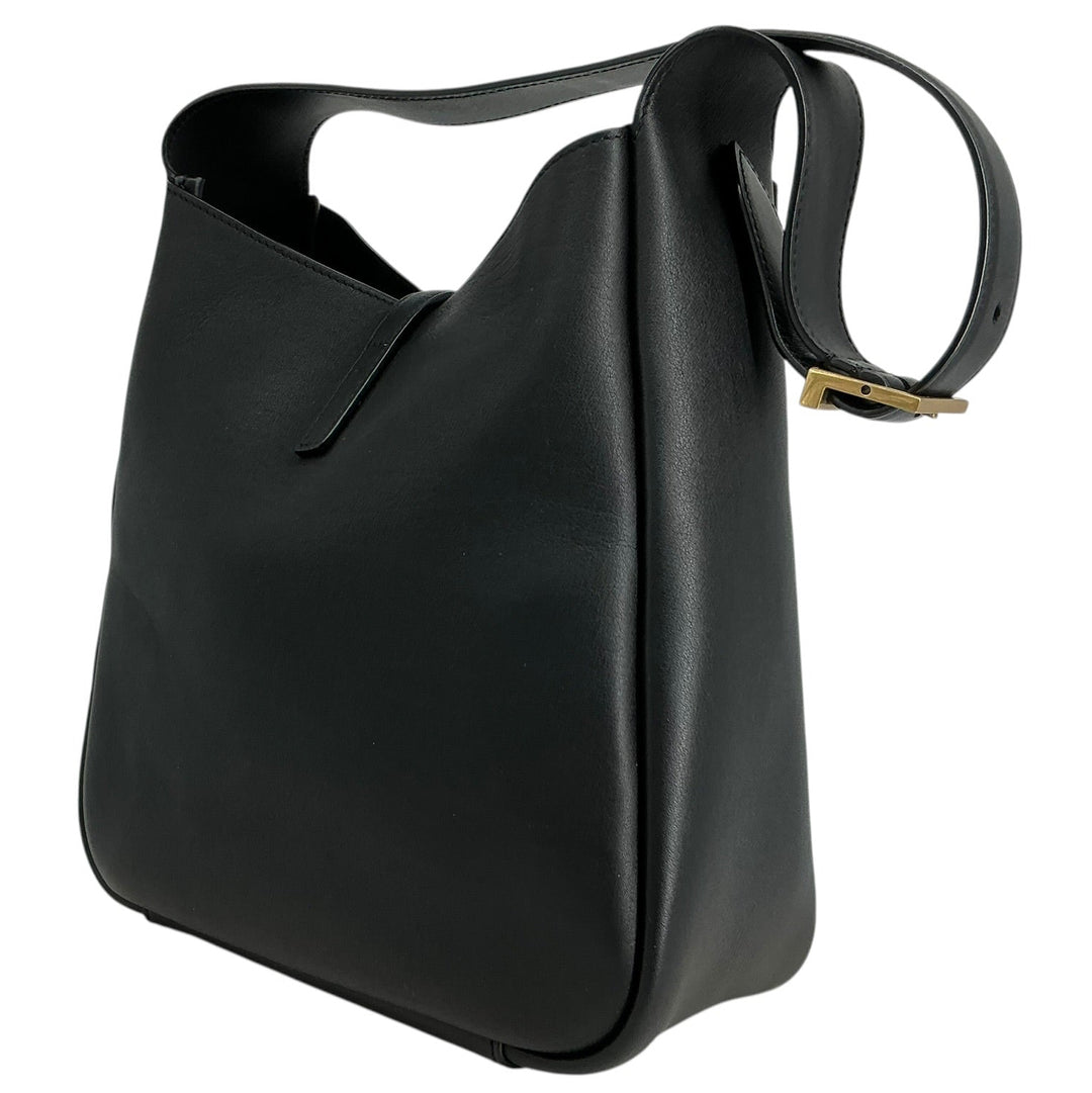Saint Laurent Smooth Calfskin Small Le 5 à 7 Soft Hobo Black