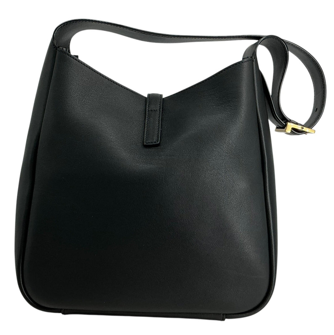 Saint Laurent Smooth Calfskin Small Le 5 à 7 Soft Hobo Black