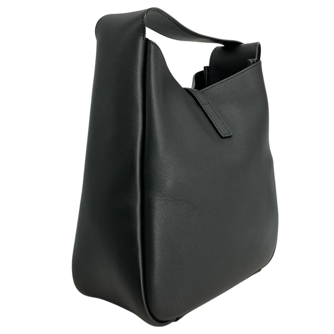 Saint Laurent Smooth Calfskin Small Le 5 à 7 Soft Hobo Black
