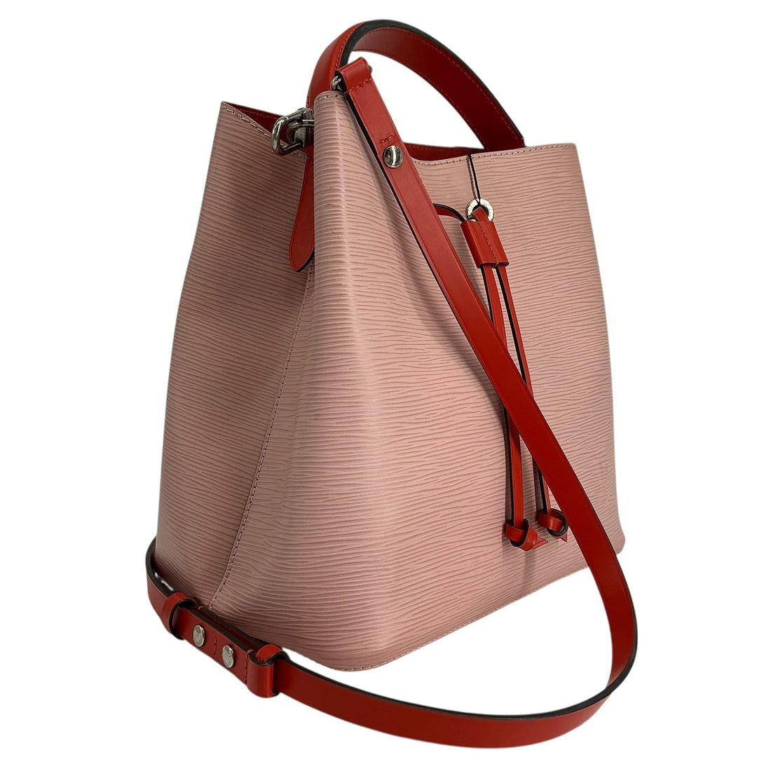 Louis Vuitton Epi NeoNoe MM Bucket Bag Pink Red