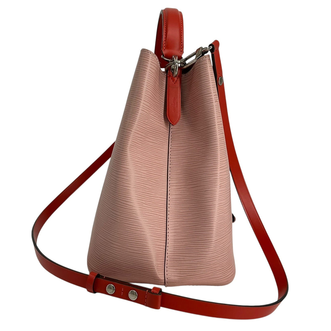 Louis Vuitton Epi NeoNoe MM Bucket Bag Pink Red