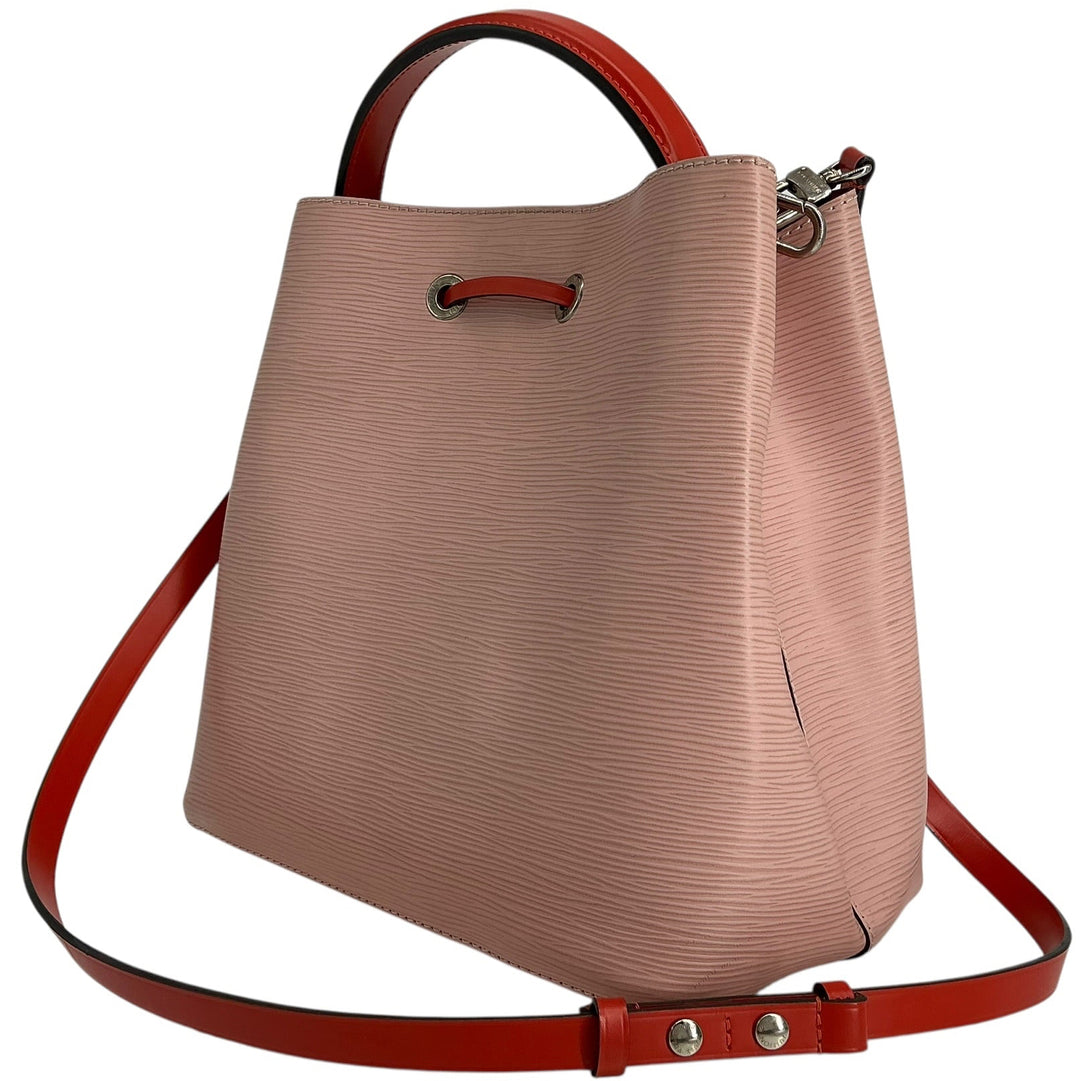 Louis Vuitton Epi NeoNoe MM Bucket Bag Pink Red