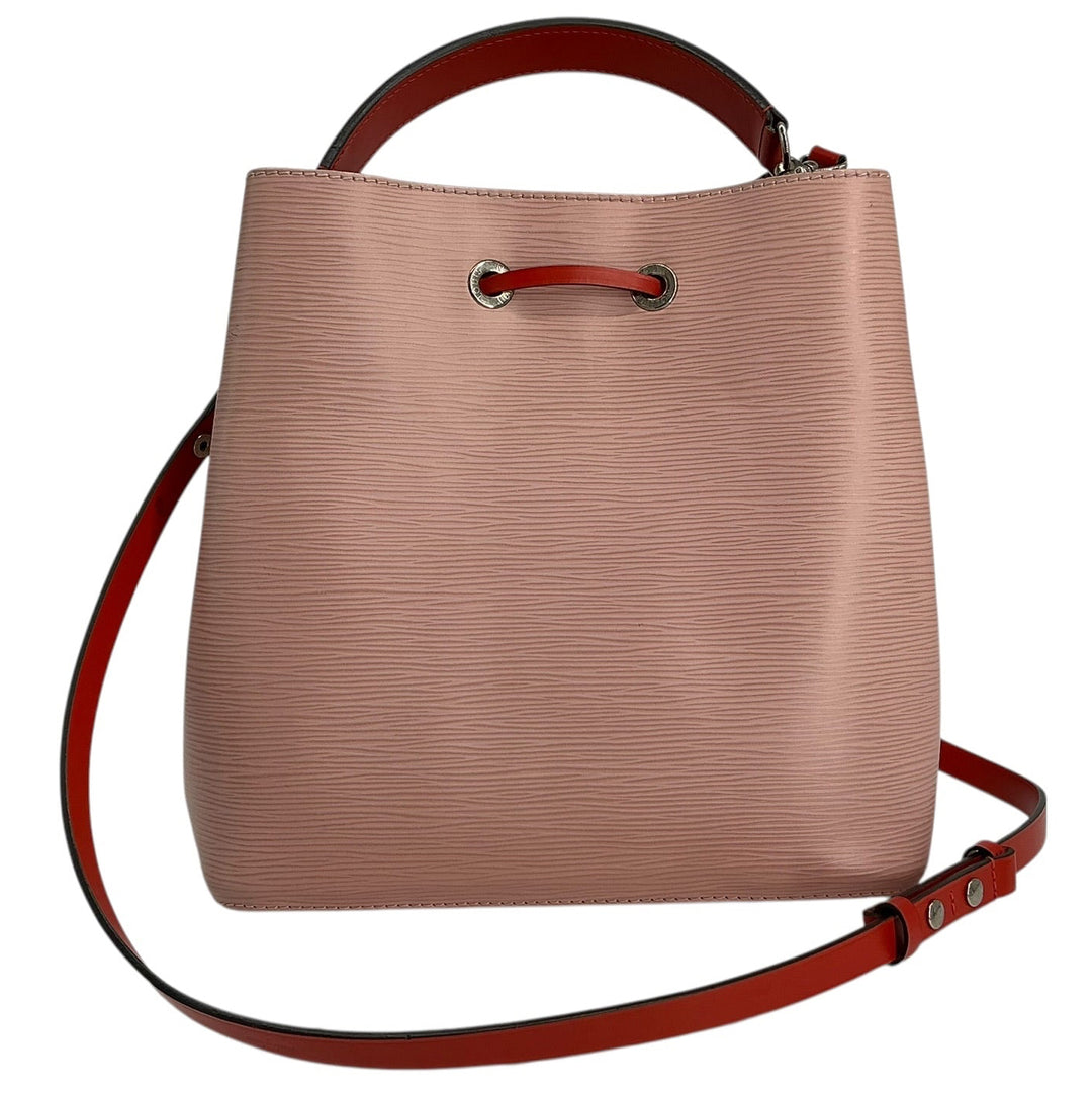 Louis Vuitton Epi NeoNoe MM Bucket Bag Pink Red
