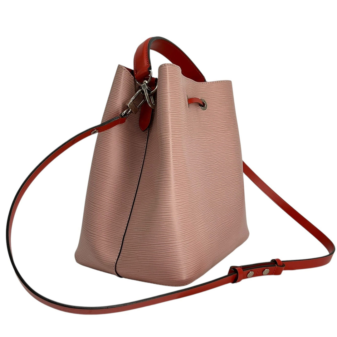 Louis Vuitton Epi NeoNoe MM Bucket Bag Pink Red