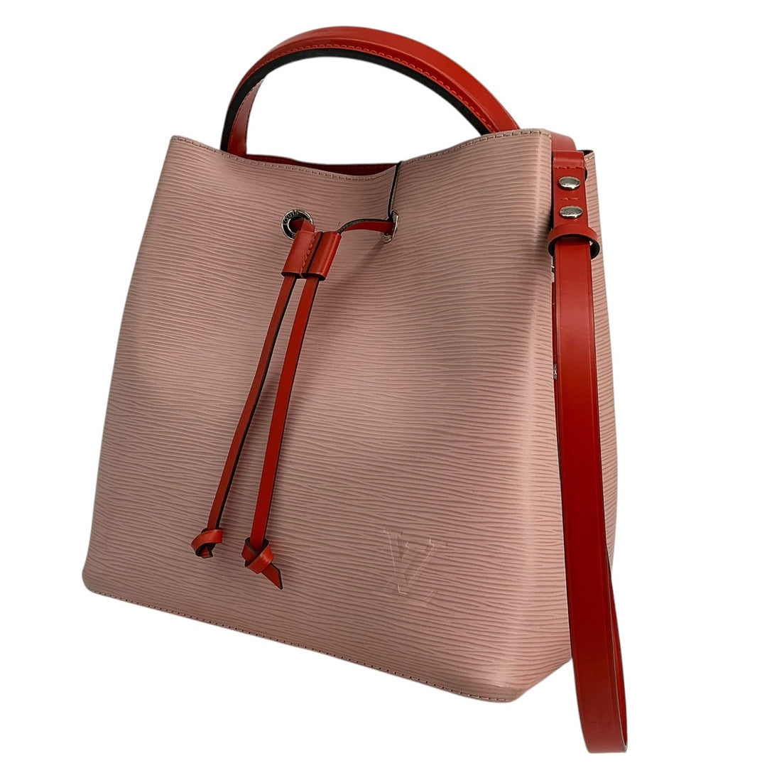 Louis Vuitton Epi NeoNoe MM Bucket Bag Pink Red