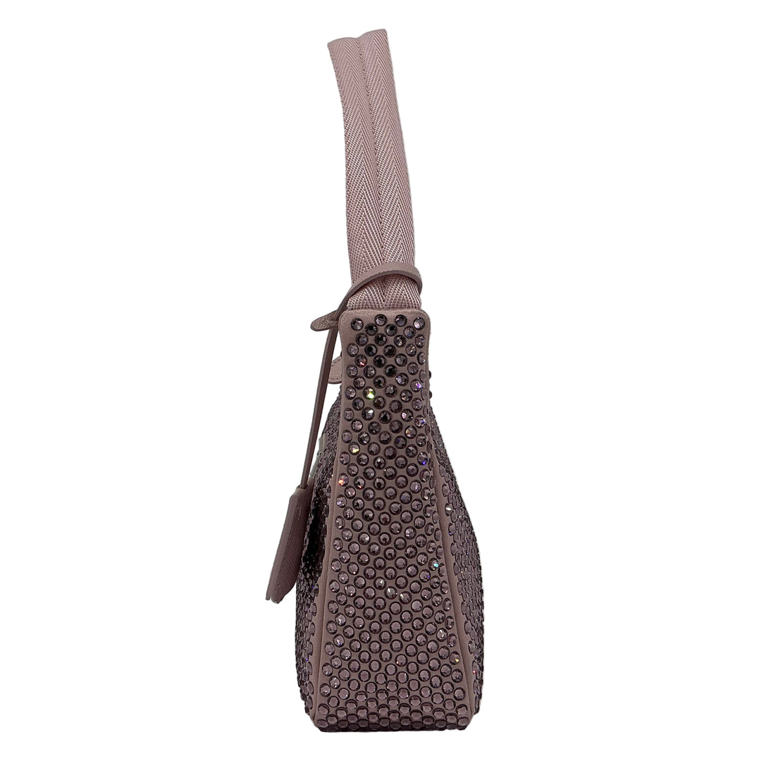 Prada Satin Crystal Mini Re-Edition 2000 Bag – Alabastro