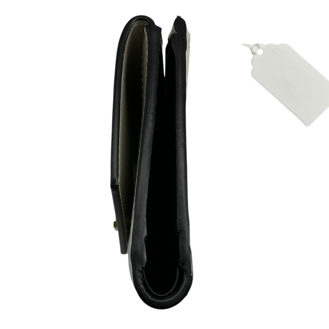 Saint Laurent Cassandre Compact Wallet Black & White