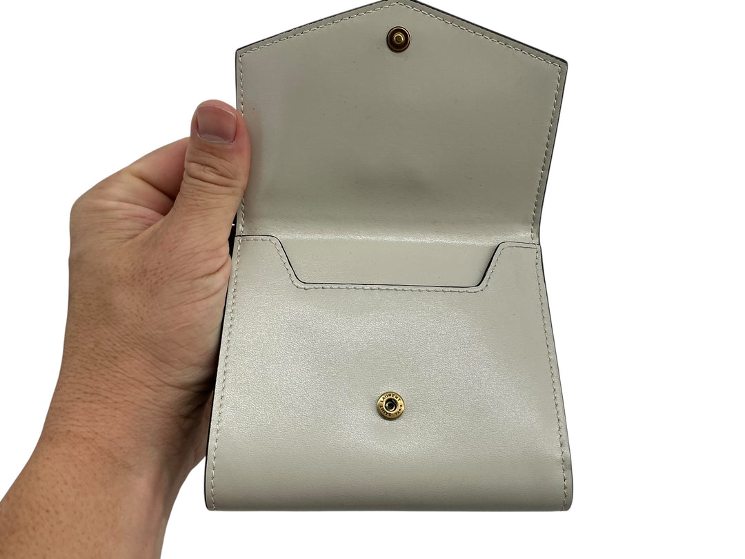 Saint Laurent Cassandre Compact Wallet Black & White