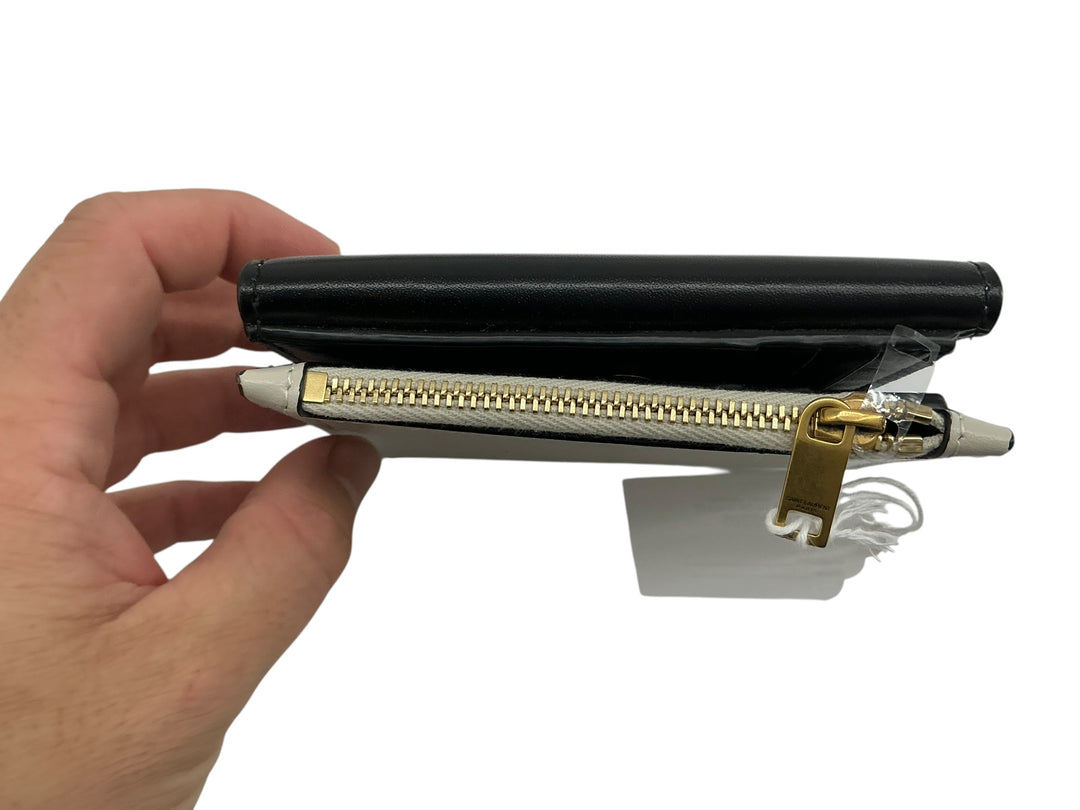 Saint Laurent Cassandre Compact Wallet Black & White