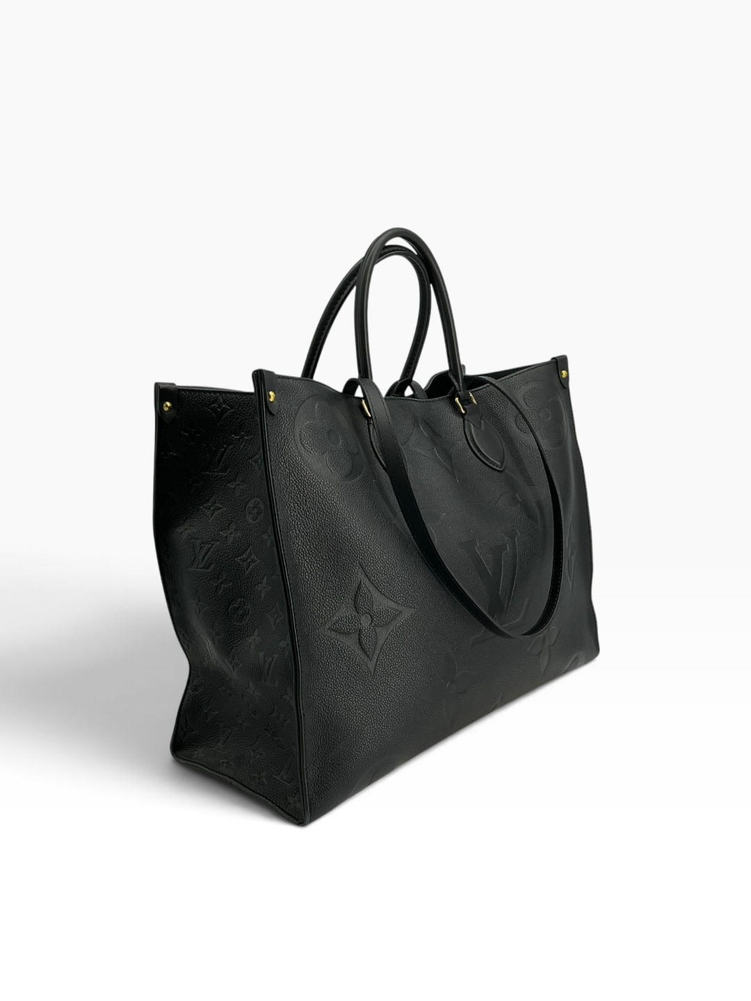 Louis Vuitton Monogram Giant Empreinte OnTheGo GM Black Leather Tote